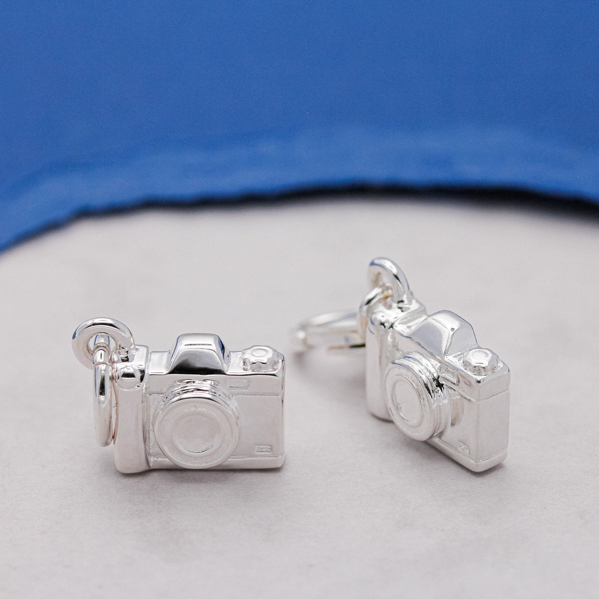 Vintage Camera Personalised Silver Charm Scarlett Jewellery
