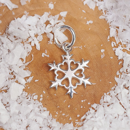 Snowflake Silver Charm Scarlett Jewellery