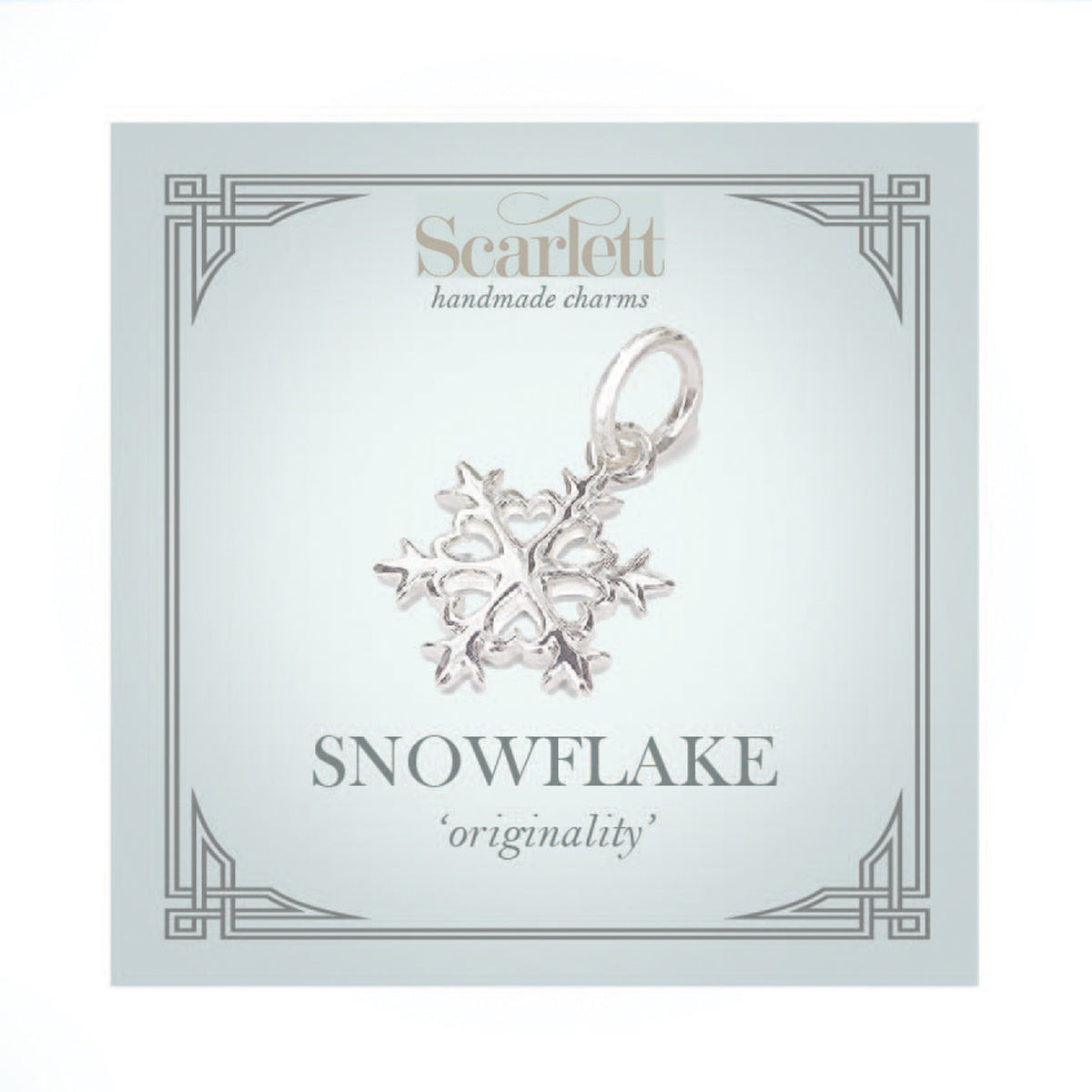 Snowflake Silver Charm Scarlett Jewellery