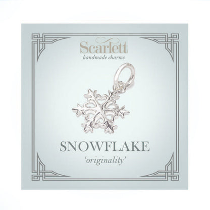Snowflake Silver Charm Scarlett Jewellery