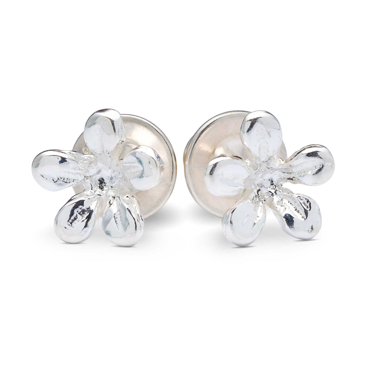 Jasmine Flower Silver Stud Earrings Scarlett Jewellery