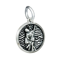 Storm Guardian Saint Christopher Personalised Silver Charm Scarlett Jewellery