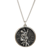 Storm Guardian Silver St Christopher Necklace Scarlett Jewellery