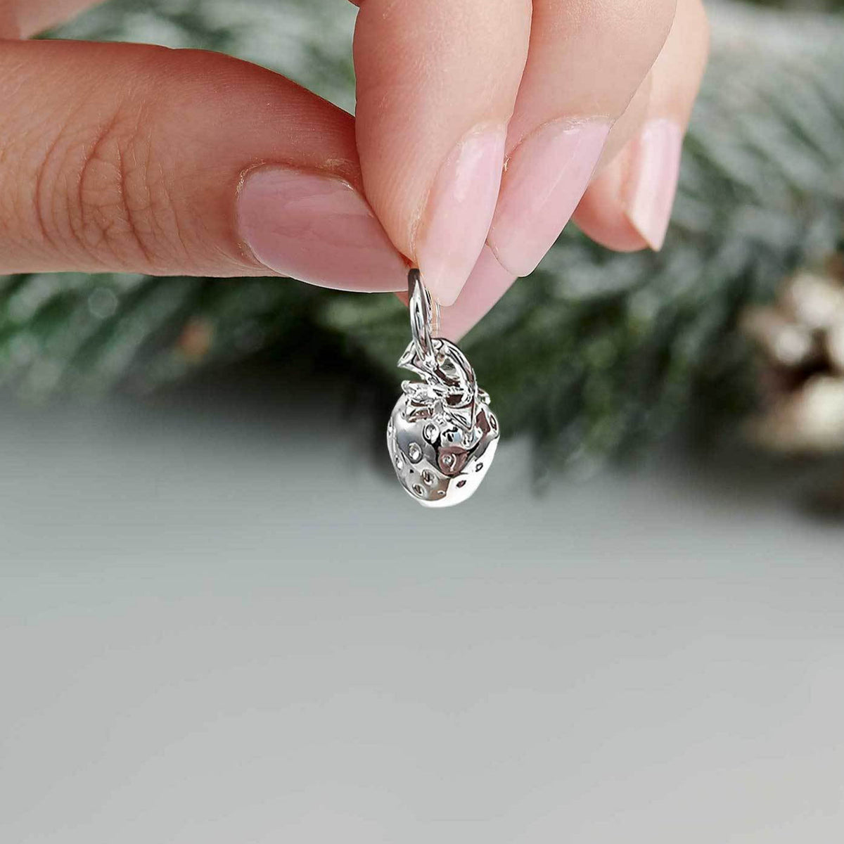 Strawberry Silver Charm Scarlett Jewellery