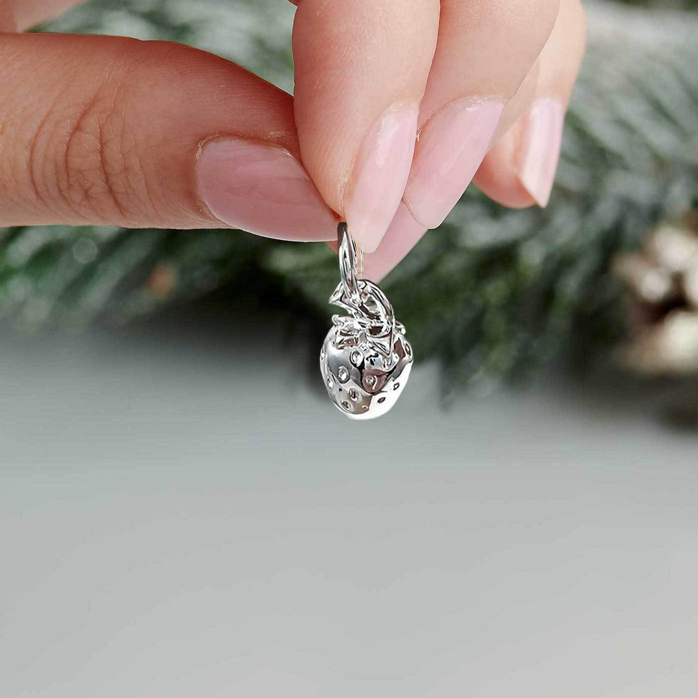 Strawberry Silver Charm Scarlett Jewellery