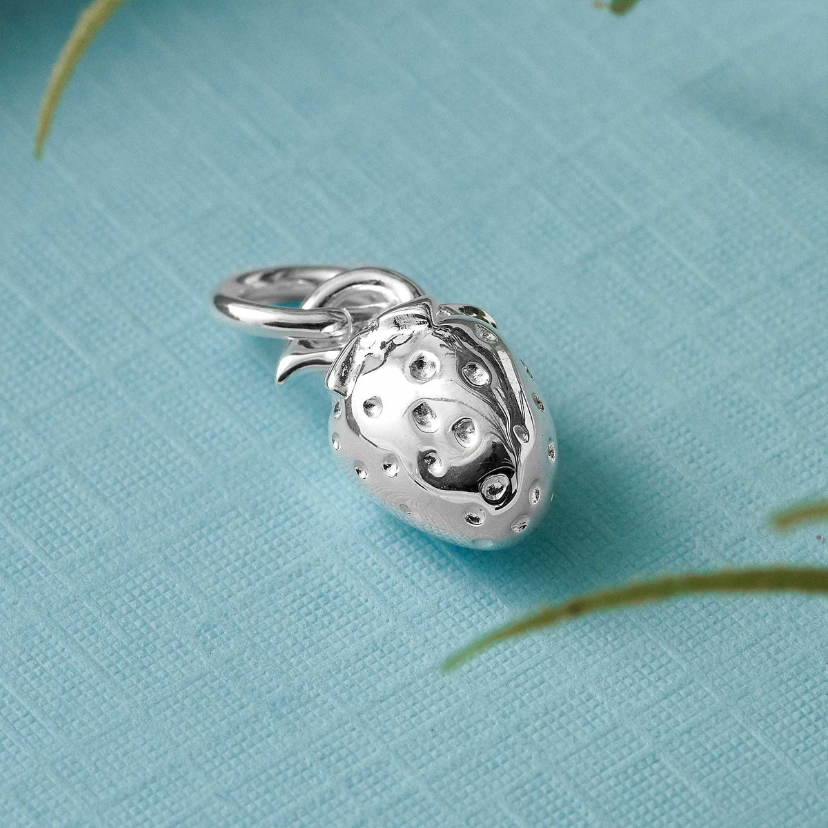 Strawberry Silver Charm Scarlett Jewellery
