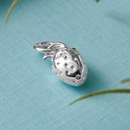 Strawberry Silver Charm Scarlett Jewellery