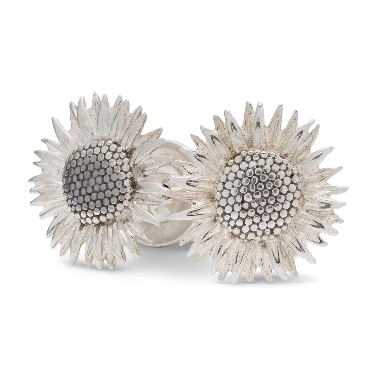 Sunflower Silver Stud Earrings Scarlett Jewellery