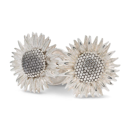 Sunflower Silver Stud Earrings Scarlett Jewellery
