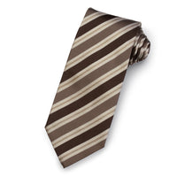 The Arundel Silk Stripe Tie Benson & Clegg
