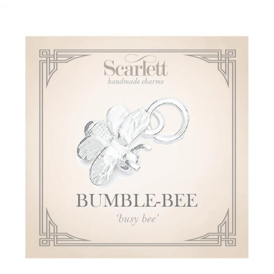 Tiny Bumble-Bee Silver Charm Scarlett Jewellery