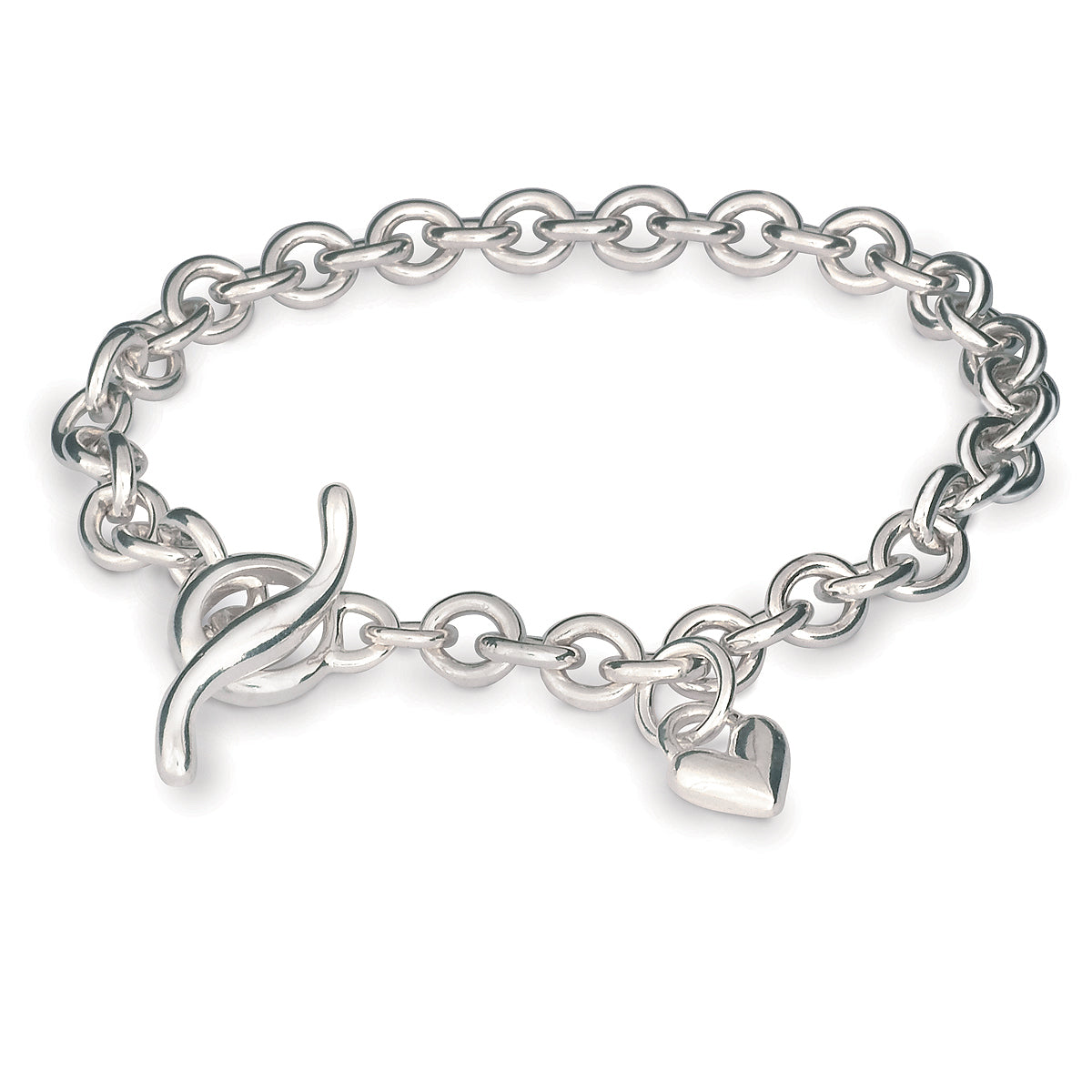 Heart Trace Chain Charm Bracelet Scarlett Jewellery