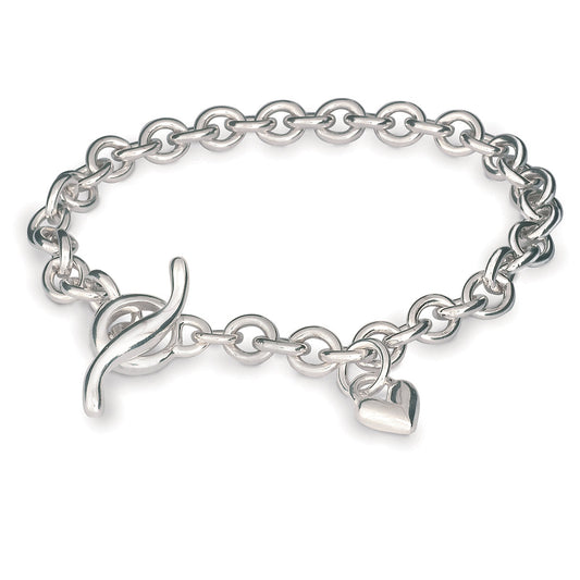 Heart Trace Chain Charm Bracelet Scarlett Jewellery