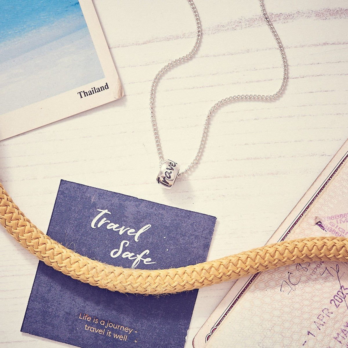 Silver recycled silver necklace with delicate chain and pendant by Scarlett Jewellery