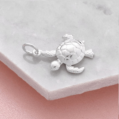 Turtle Silver Charm Scarlett Jewellery