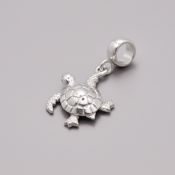 Turtle Silver Charm Scarlett Jewellery