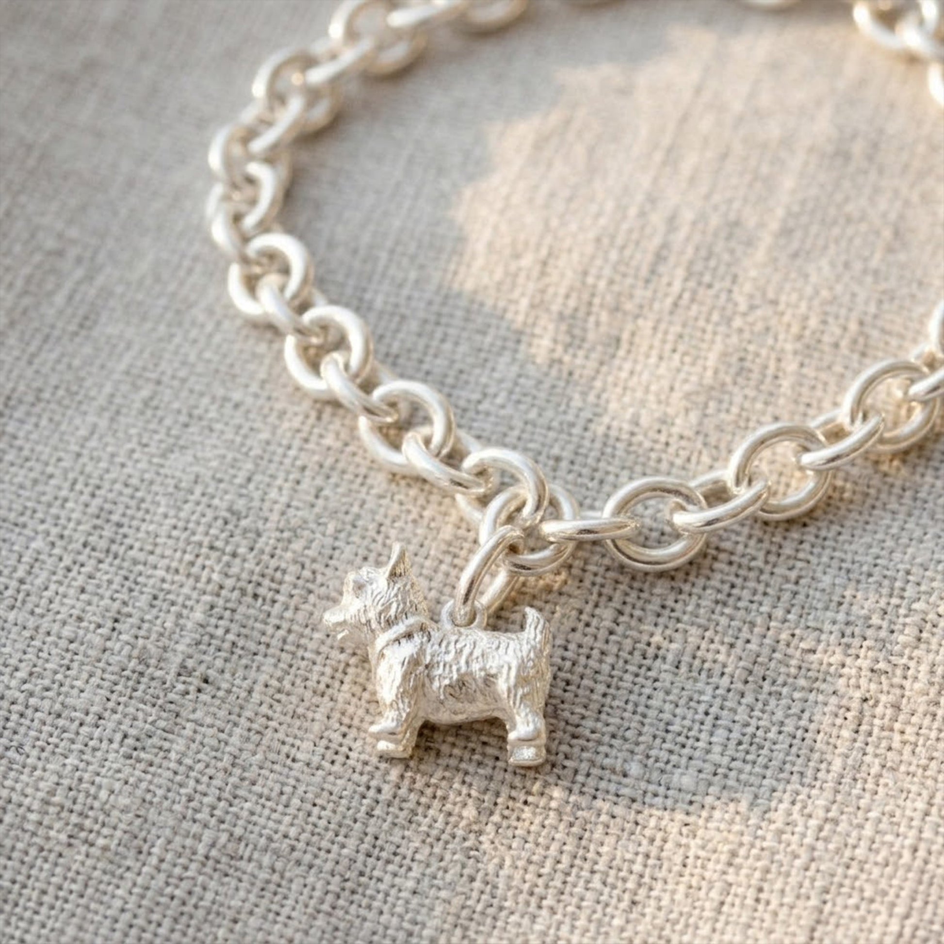 West Highland Terrier Silver Dog Charm Scarlett Jewellery