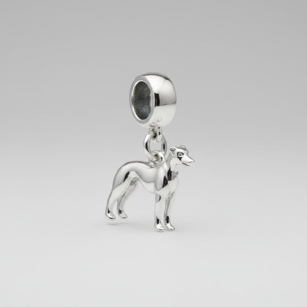 Whippet Silver Dog Charm Scarlett Jewellery