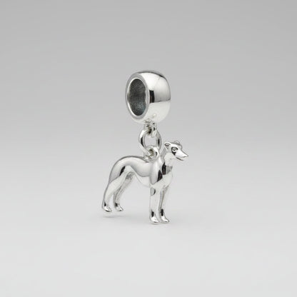Whippet Silver Dog Charm Scarlett Jewellery