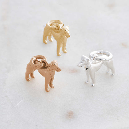 Whippet Silver Dog Charm Scarlett Jewellery