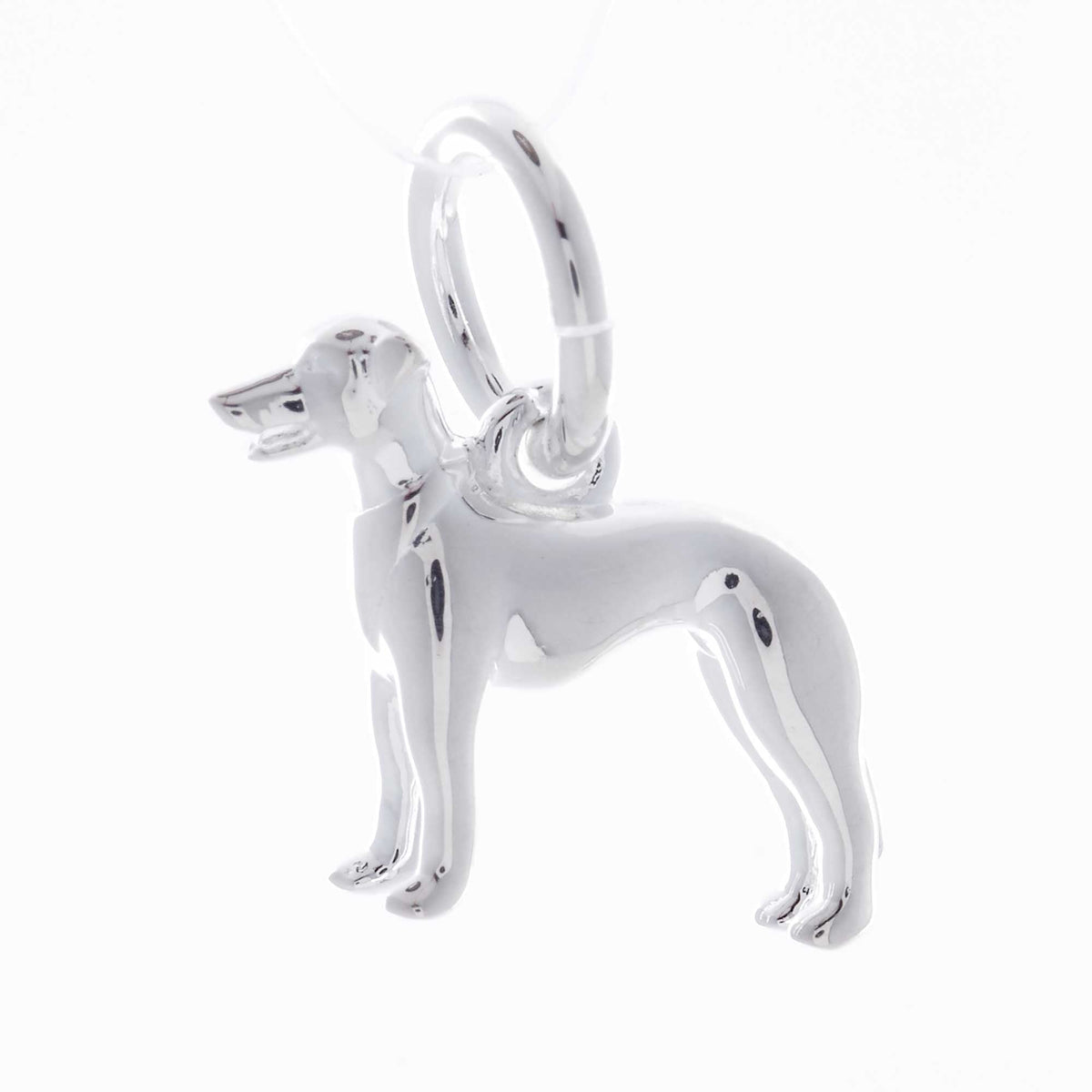 Whippet Silver Dog Charm Scarlett Jewellery