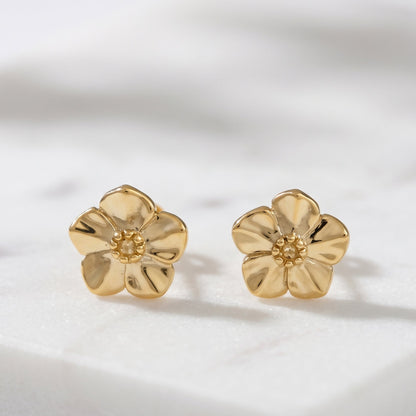 Forget-Me-Not Gold Vermeil Silver Studs Scarlett Jewellery