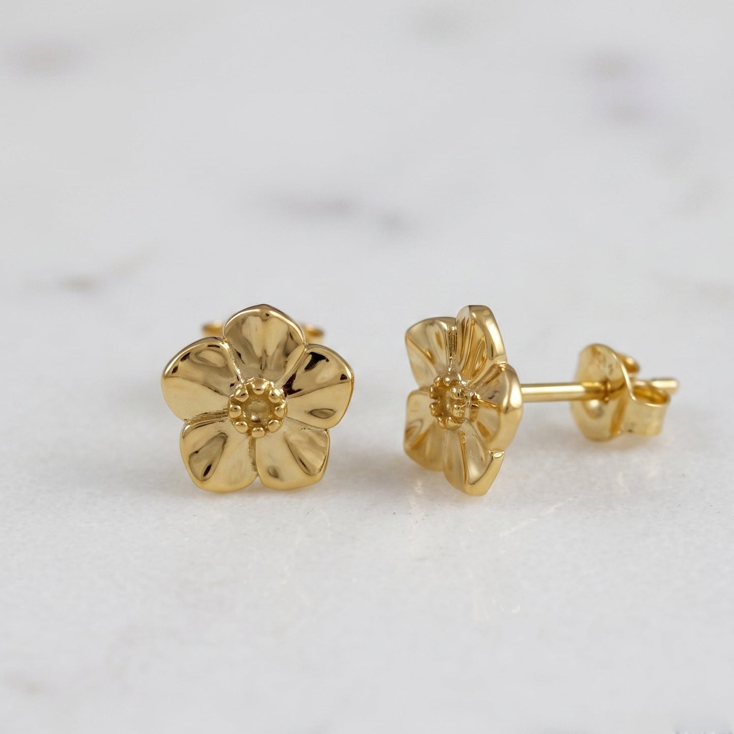 Forget-Me-Not Gold Vermeil Silver Studs Scarlett Jewellery