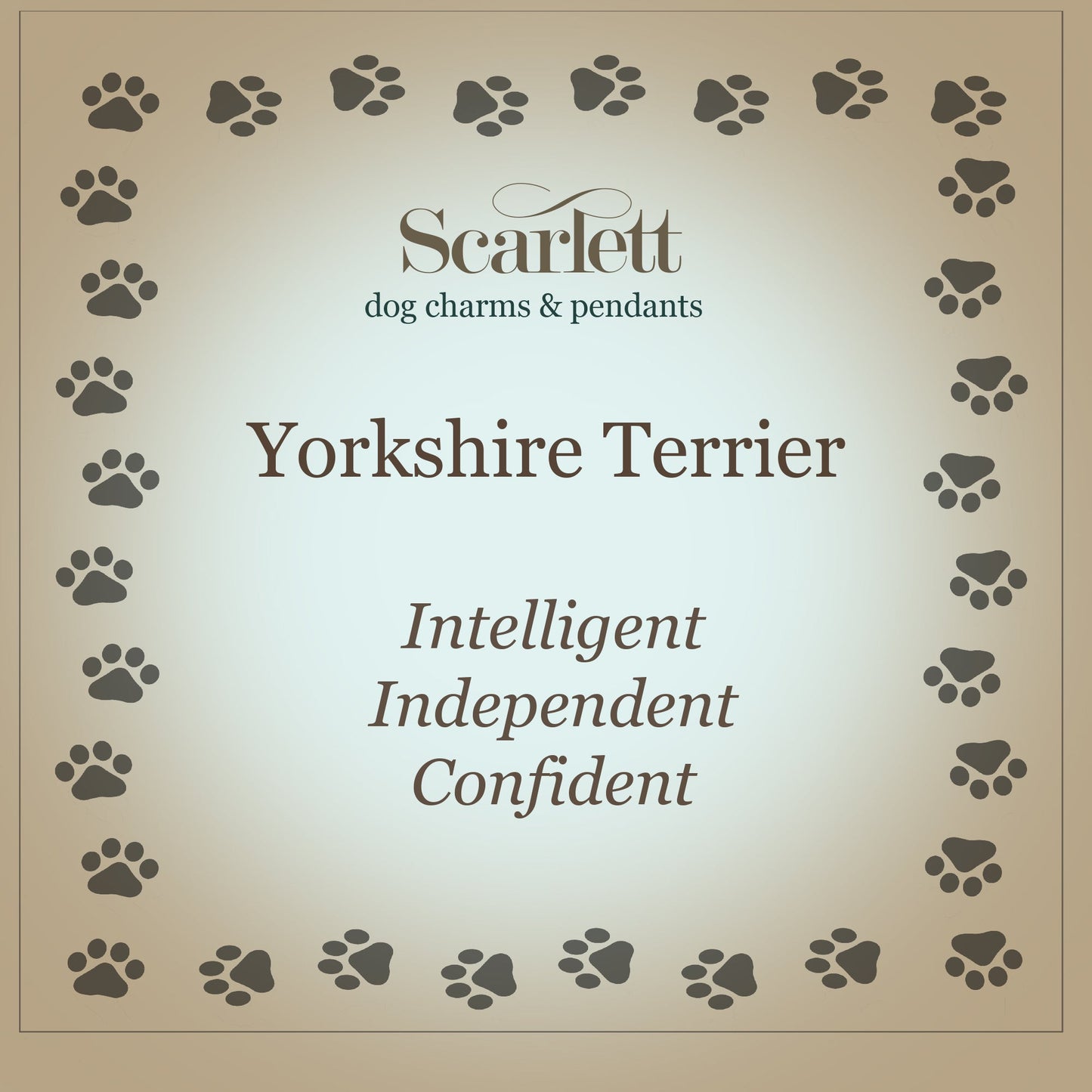 Yorkshire Terrier Silver Dog Charm Bracelet Scarlett Jewellery