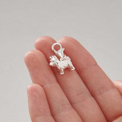Yorkshire Terrier Silver Dog Charm Scarlett Jewellery